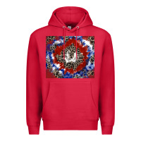 Cardinal patriotic tie dye Premium Hoodie - CowGirlArtShop