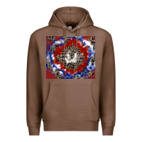 Chestnut patriotic tie dye Premium Hoodie - CowGirlArtShop