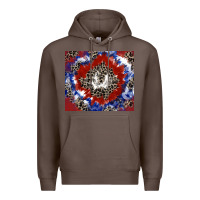 Coffee patriotic tie dye Premium Hoodie - CowGirlArtShop