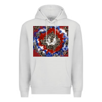 Dove Grey patriotic tie dye Premium Hoodie - CowGirlArtShop