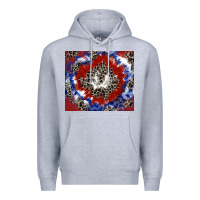 Heather Grey patriotic tie dye Premium Hoodie - CowGirlArtShop