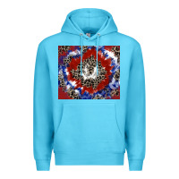 Ocean Blue patriotic tie dye Premium Hoodie - CowGirlArtShop