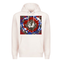 Pale Pink patriotic tie dye Premium Hoodie - CowGirlArtShop