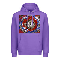 Purple patriotic tie dye Premium Hoodie - CowGirlArtShop
