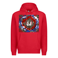 Red patriotic tie dye Premium Hoodie - CowGirlArtShop