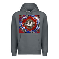 Rock patriotic tie dye Premium Hoodie - CowGirlArtShop