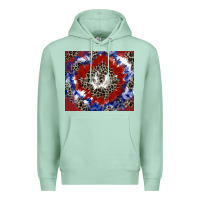 Seafoam patriotic tie dye Premium Hoodie - CowGirlArtShop