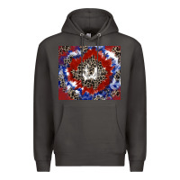 Smoke patriotic tie dye Premium Hoodie - CowGirlArtShop