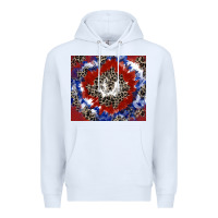 White patriotic tie dye Premium Hoodie - CowGirlArtShop