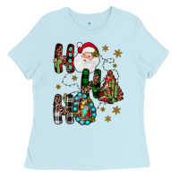 Baby Blue ho ho ho Ladies Tee - JahusDesignShop