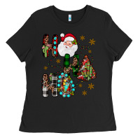 Black ho ho ho Ladies Tee - JahusDesignShop
