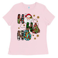 Bubblegum Pink ho ho ho Ladies Tee - JahusDesignShop