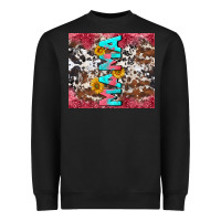Black mama cowhide  sunflowers Heavyweight Sweatshirt - LillyAllenDesigns