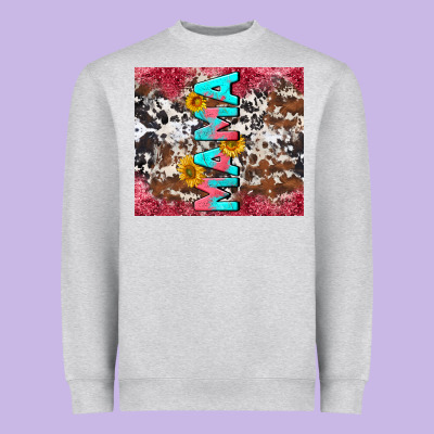 Mama Cowhide  Sunflowers Heavyweight Sweatshirt Designed By Lillyallendesigns