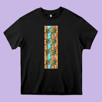 Dinosaur Brontosaurus Pen Wrap Heavy Core Tee Designed By Artiststas