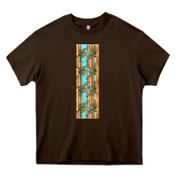 Chocolate Brown dinosaur brontosaurus pen wrap Heavy Core Tee - Artiststas