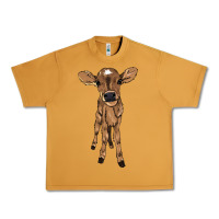 Peanut Butter baby cow Urban Heavy Tee - NancyCooperArtShop
