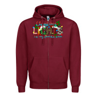 Burgundy christmas lights are my favorite Zipper Hoodie - texasbilliewilder