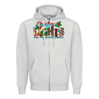 Christmas Lights Are My Favorite Zipper Hoodie | Teevron