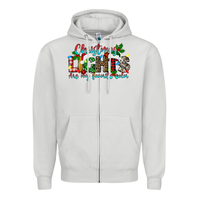Christmas Lights Are My Favorite Zipper Hoodie by texasbilliewilder | Teevron