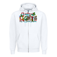 White christmas lights are my favorite Zipper Hoodie - texasbilliewilder