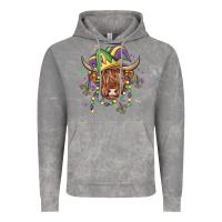 Cloud Rock mardi gras cow Vintage Hoodie - MaliasSmallBusiness