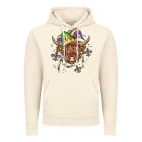 Vintage Artic mardi gras cow Vintage Hoodie - MaliasSmallBusiness