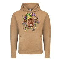 Mardi Gras Cow Vintage Hoodie | Teevron
