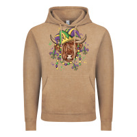 Vintage Coffee mardi gras cow Vintage Hoodie - MaliasSmallBusiness