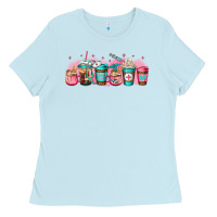 Baby Blue nurse fuel coffee cup Ladies Tee - Jasminsmagicworld