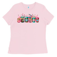 Bubblegum Pink nurse fuel coffee cup Ladies Tee - Jasminsmagicworld