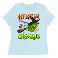 Baby Blue hocus croakus Ladies Tee - BundleAndBundleShop