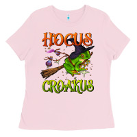 Bubblegum Pink hocus croakus Ladies Tee - BundleAndBundleShop