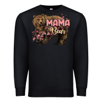 Black Mama bear mother's day Premium Sweatshirt - HowdyJamesFarm
