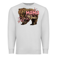Dove Grey Mama bear mother's day Premium Sweatshirt - HowdyJamesFarm