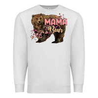 Oatmeal Heather Mama bear mother's day Premium Sweatshirt - HowdyJamesFarm