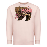 Pale Pink Mama bear mother's day Premium Sweatshirt - HowdyJamesFarm