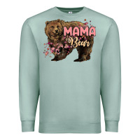 Seafoam Mama bear mother's day Premium Sweatshirt - HowdyJamesFarm