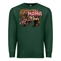 Sports Green Mama bear mother's day Premium Sweatshirt - HowdyJamesFarm
