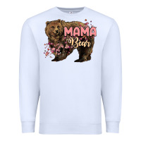 White Mama bear mother's day Premium Sweatshirt - HowdyJamesFarm