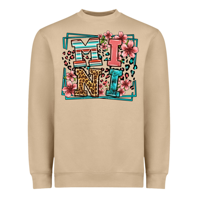Floral Leopard Frame Mini Heavyweight Sweatshirt by LillyAllenDesigns | Teevron
