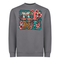 Storm floral leopard frame mini Heavyweight Sweatshirt - LillyAllenDesigns