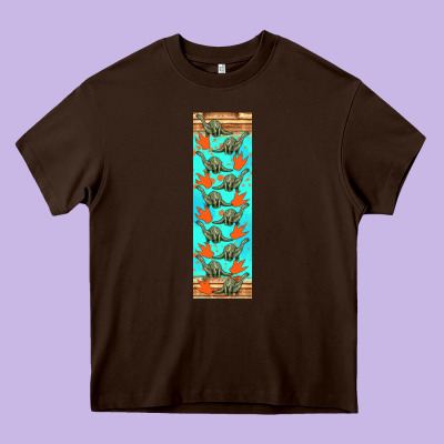 Dinosaur Brontosaurus Pen Wrap Heavy Core Tee Designed By Artiststas
