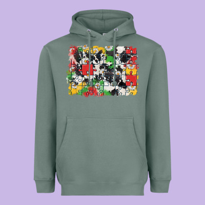 Autism Background Heavyweight Hoodie Designed By Cowgirlartshop