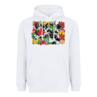 White Autism background Heavyweight Hoodie - CowGirlArtShop