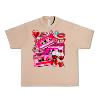 Burro valentines day cassette Urban Heavy Tee - NancyCooperArtShop