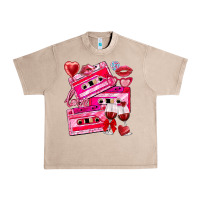 French Oak valentines day cassette Urban Heavy Tee - NancyCooperArtShop