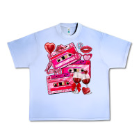 Grape Ice valentines day cassette Urban Heavy Tee - NancyCooperArtShop