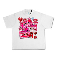 Lunar Rock valentines day cassette Urban Heavy Tee - NancyCooperArtShop