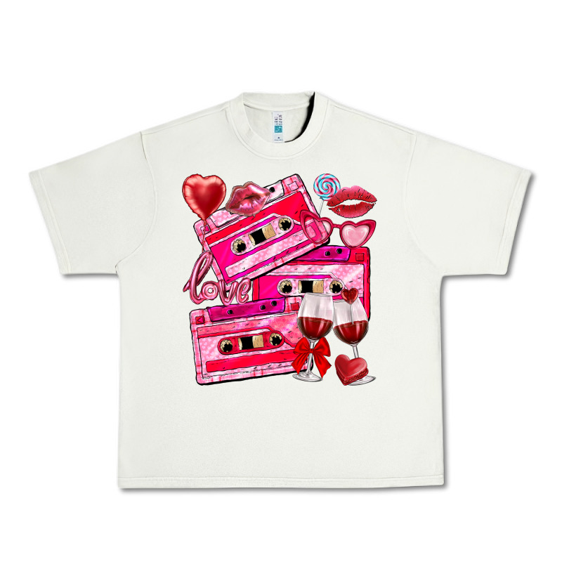 Valentines Day Cassette Urban Heavy Tee by NancyCooperArtShop | Teevron